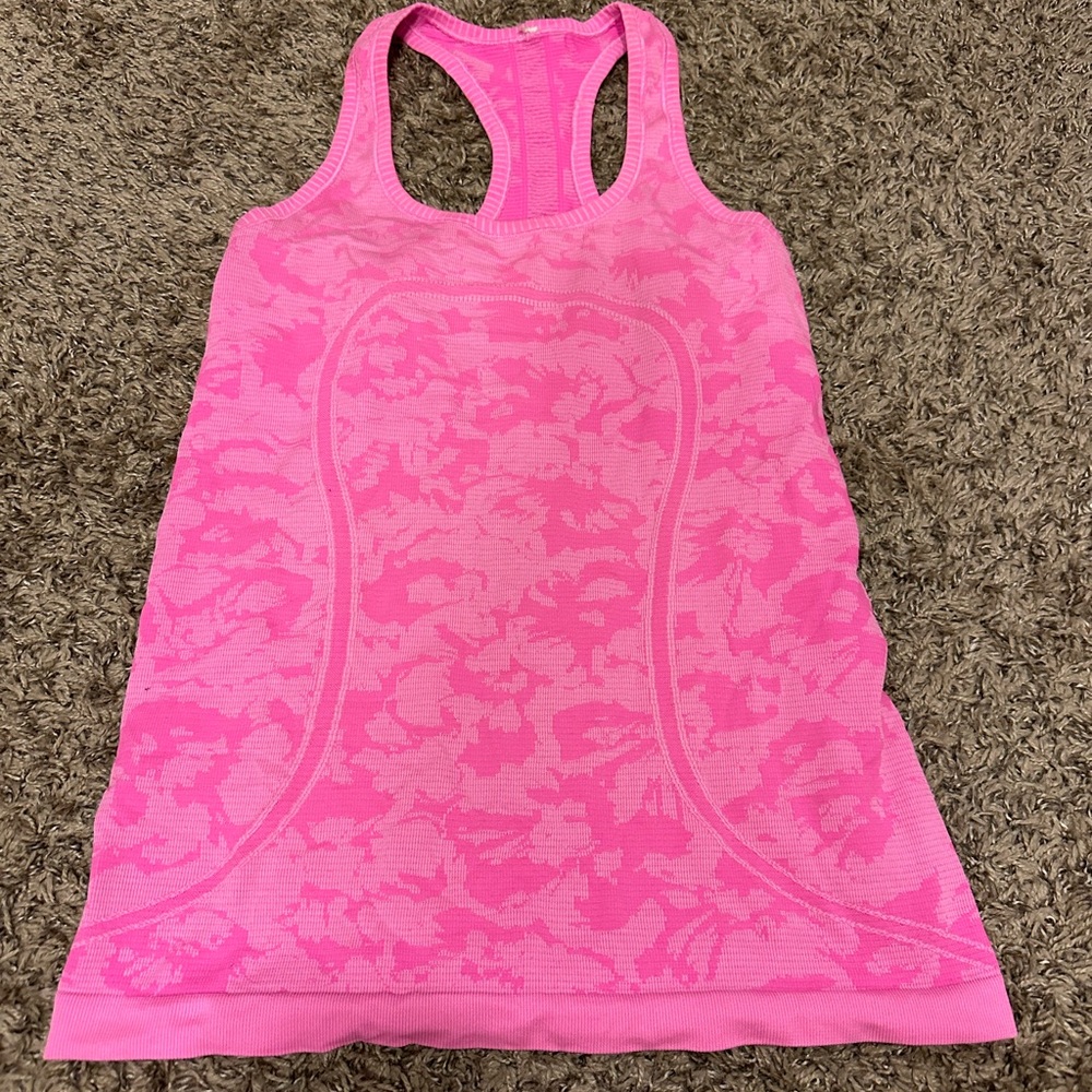 Lululemon Pink Racerback Tank Top